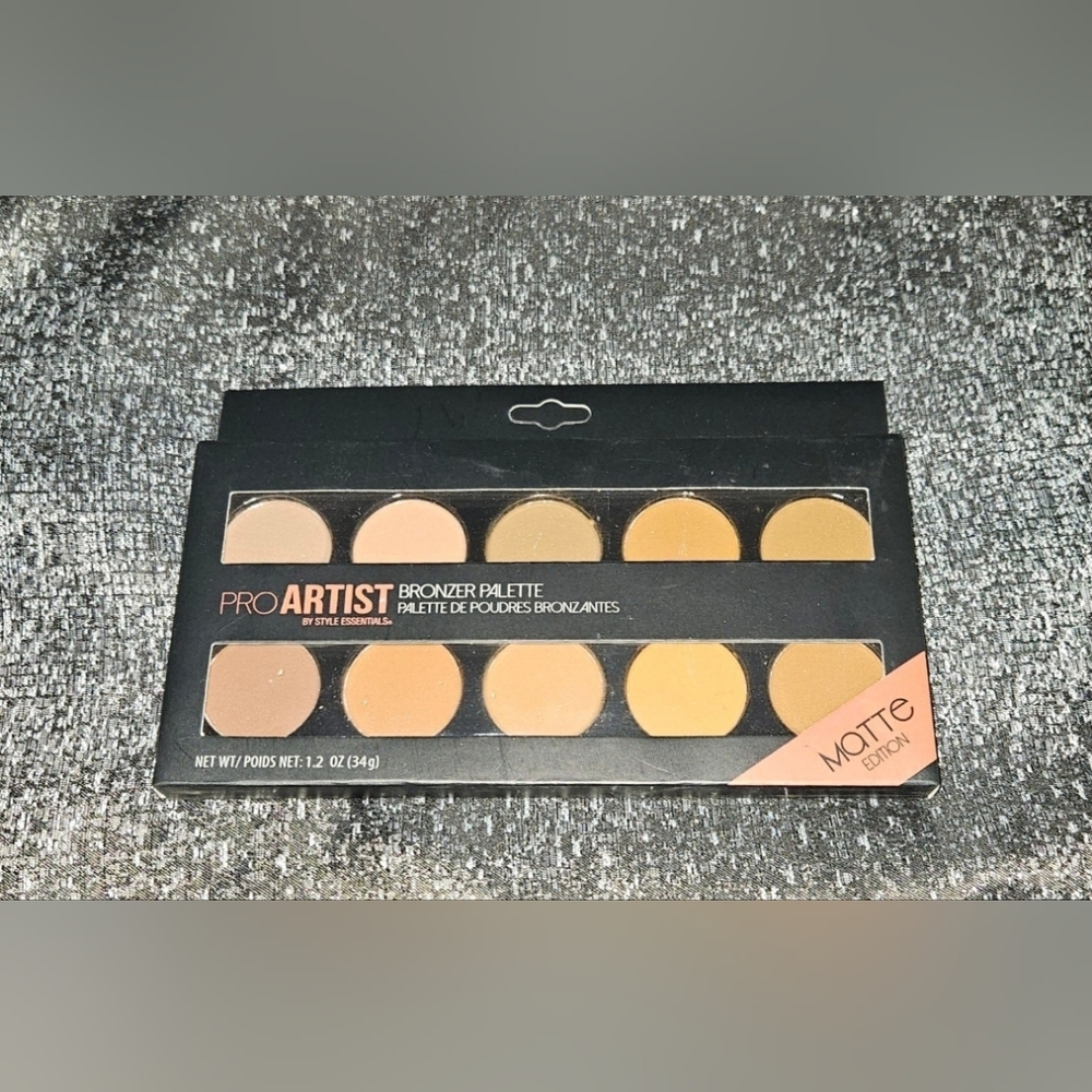 Style Essentials Pro Artist 10 Shade Matte Bronzer Palette BNIB 7.2oz